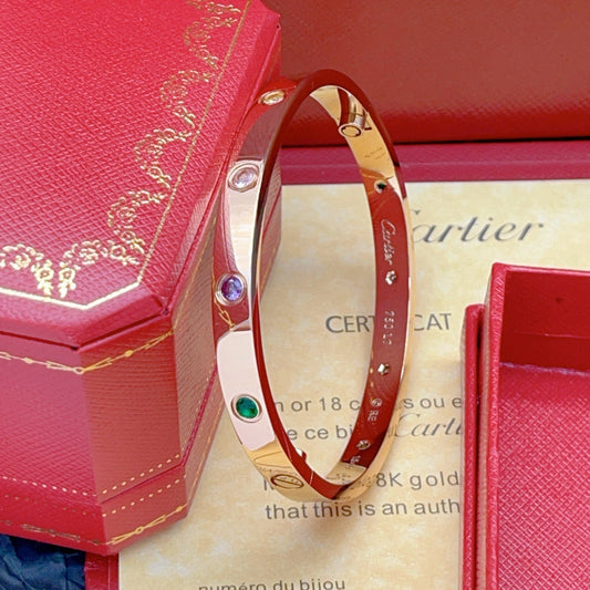 [Rose Tomorrow]2026 RAINBOW LOVE BRACELET 6.1MM  10 DIAMONDS