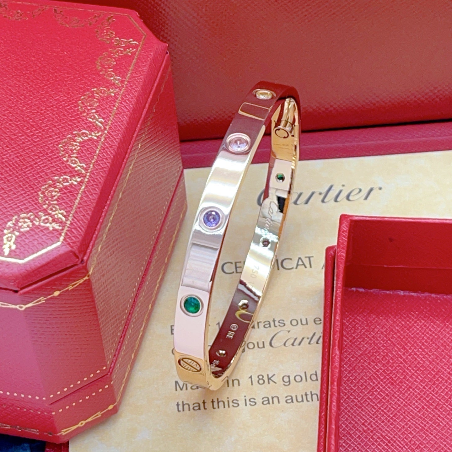 [Rose Tomorrow]2026 RAINBOW LOVE BRACELET 6.1MM  10 DIAMONDS
