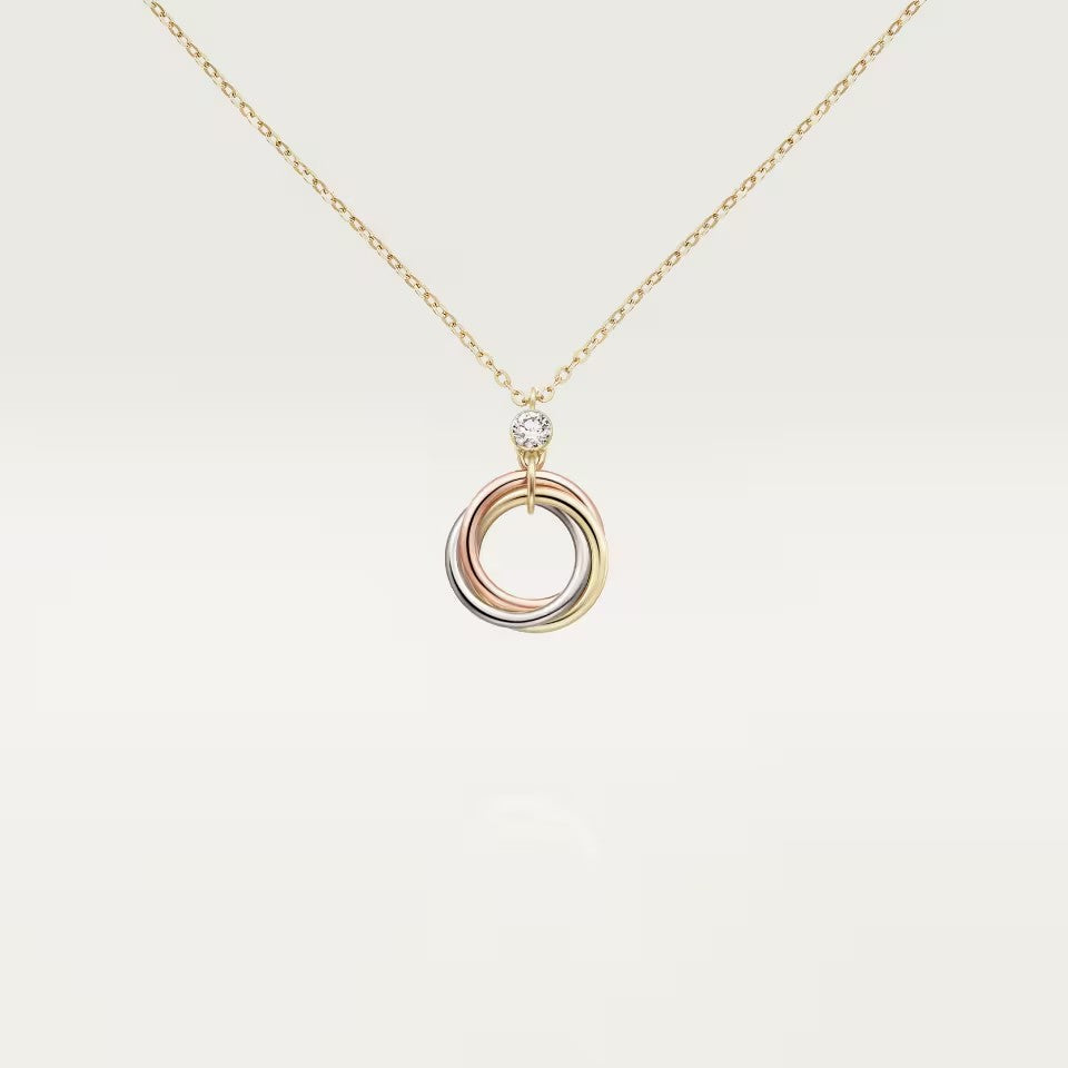 [Rose Tomorrow]TRINITY  NECKLACE 1 DIAMOND