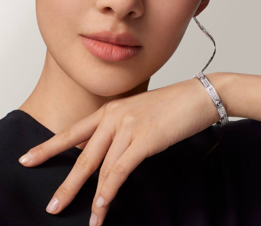 [Rose Tomorrow]NEW-LOVE-6.1MM-Width Diamond-Studded Bracelet