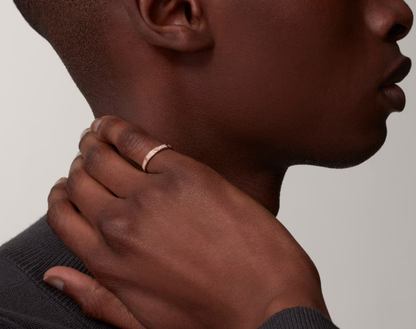 [Rose Tomorrow]LOVE RING 2.6mm-wide full-diamond ring Rose Gold