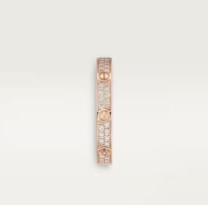 [Rose Tomorrow]LOVE RING 2.6mm-wide full-diamond ring Rose Gold