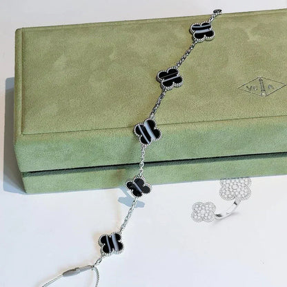 [Rose Tomorrow] CLOVER 5 MOTIF PULSAR STONE BRACELET COLLECTION