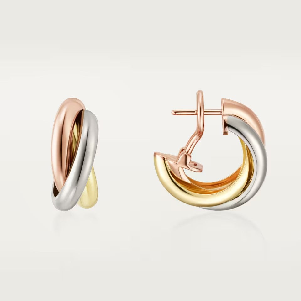 [Rose Tomorrow]TRINITY ON DIAMOND CLASSIC EARRINGS