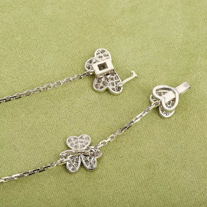 [Rose Tomorrow]FRIVOLE SILVER 9 FLOWERS NECKLACE