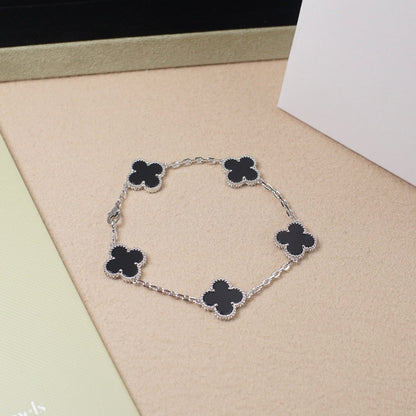 [Rose Tomorrow] CLOVER 5 MOTIF ONYXS BRACELET COLLECTION