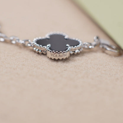 [Rose Tomorrow] CLOVER 5 MOTIF ONYXS BRACELET COLLECTION