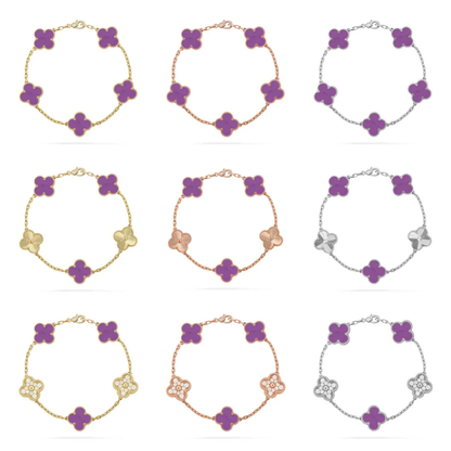 [Rose Tomorrow] CLOVER 5 MOTIF VIOLET BRACELET COLLECTION