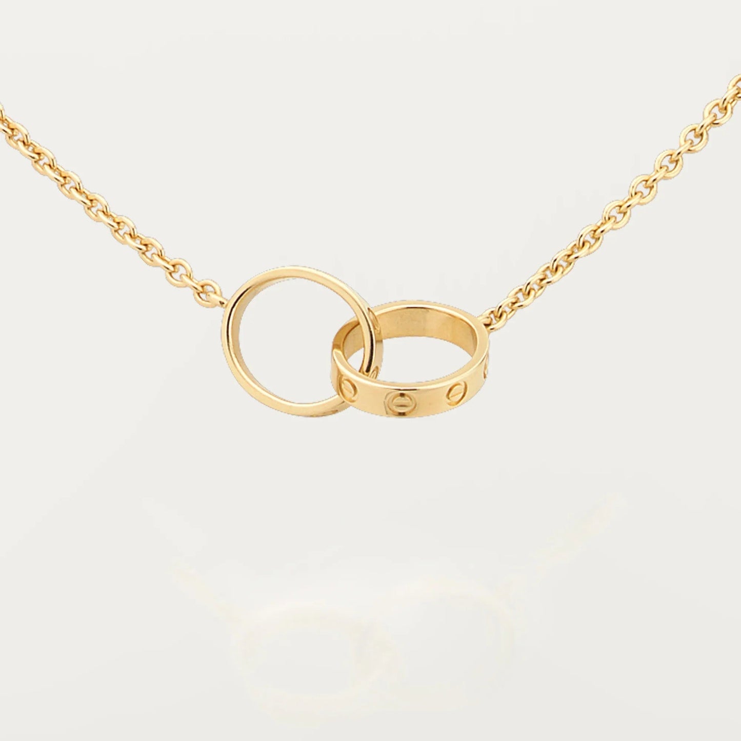 [Rose Tomorrow]LOVE DOUBLE RING NECKLACE
