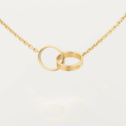 [Rose Tomorrow]LOVE DOUBLE RING NECKLACE