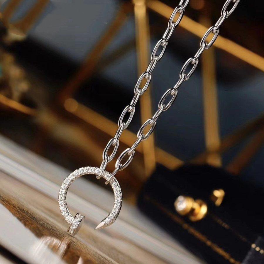 [Rose Tomorrow]JUSTE NECKLACE FULL DIAMONDS