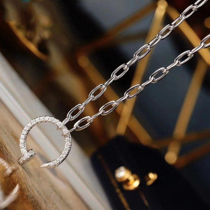 [Rose Tomorrow]JUSTE NECKLACE FULL DIAMONDS