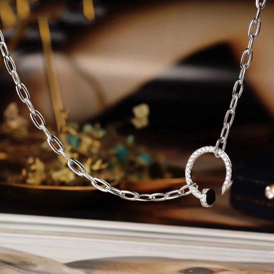 [Rose Tomorrow]JUSTE NECKLACE FULL DIAMONDS