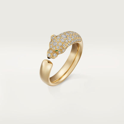 [Rose Tomorrow]PANTHERE HALF DIAMOND SMALL RING