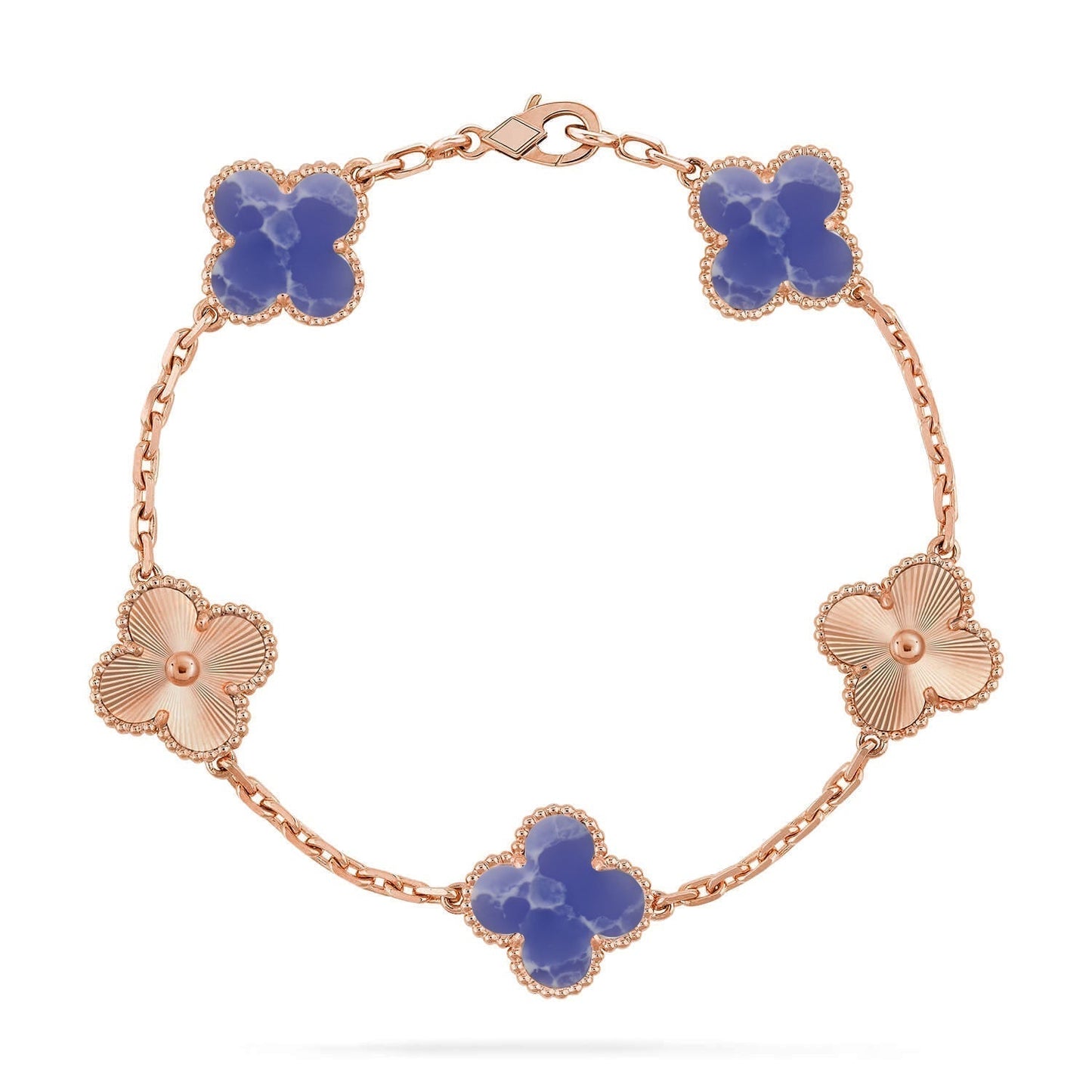 [Rose Tomorrow]CLOVER 5 MOTIF BLUE VEINS BRACELET COLLECTION