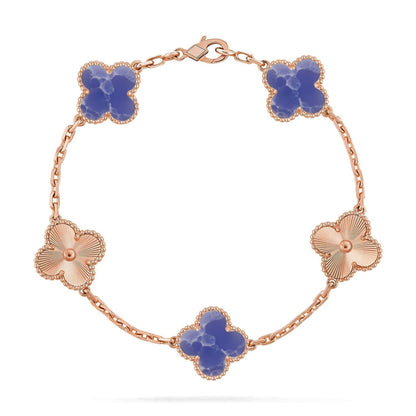 [Rose Tomorrow]CLOVER 5 MOTIF BLUE VEINS BRACELET COLLECTION
