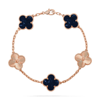 [Rose Tomorrow]CLOVER 5 MOTIF PIETERSITE BRACELET COLLECTION