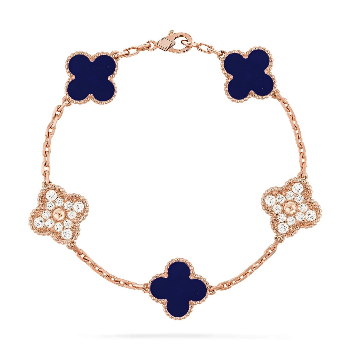 [Rose Tomorrow]CLOVER 5 MOTIF LAPIS LAZULI BRACELET COLLECTION