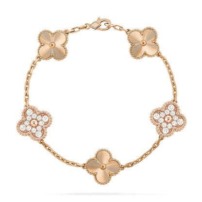 [Rose Tomorrow] CLOVER 5 MOTIF LASER BRACELET COLLECTION