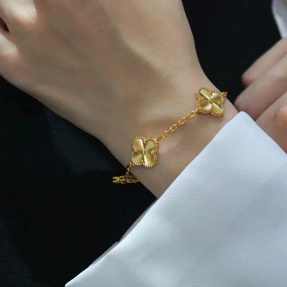[Rose Tomorrow] CLOVER 5 MOTIF LASER BRACELET COLLECTION