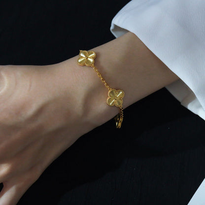 [Rose Tomorrow] CLOVER 5 MOTIF LASER BRACELET COLLECTION