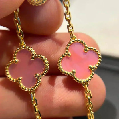 [Rose Tomorrow] CLOVER 5 MOTIFS  PINK MOP BRACELET COLLECTION