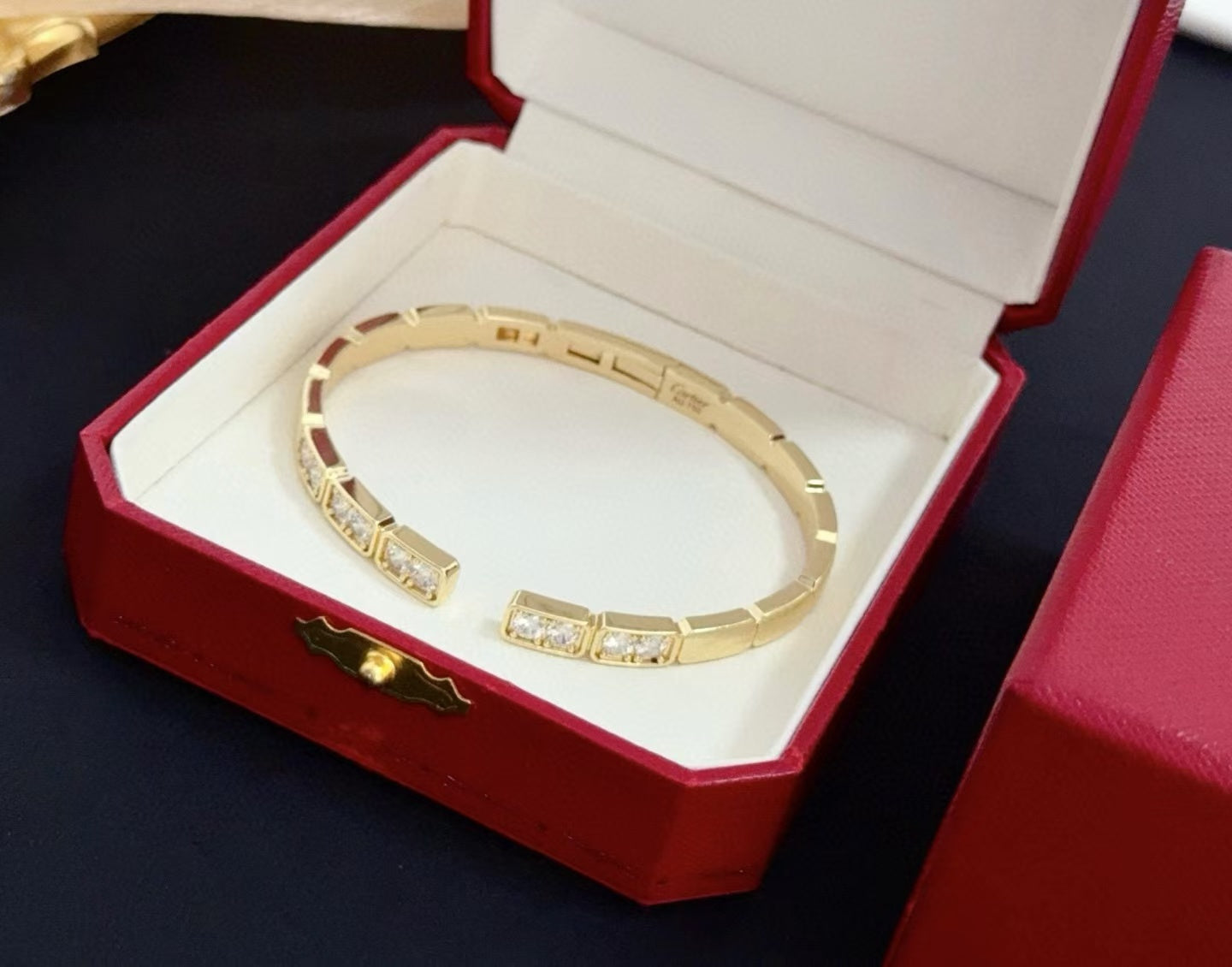 [Rose Tomorrow]LOVE DIAMOND OPEN  BRACELET