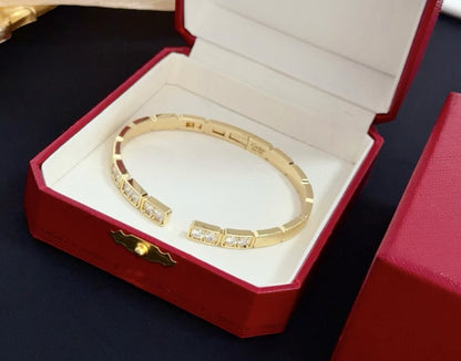 [Rose Tomorrow]LOVE DIAMOND OPEN  BRACELET