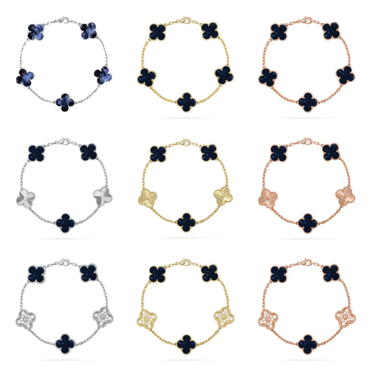 [Rose Tomorrow]CLOVER 5 MOTIF PIETERSITE BRACELET COLLECTION