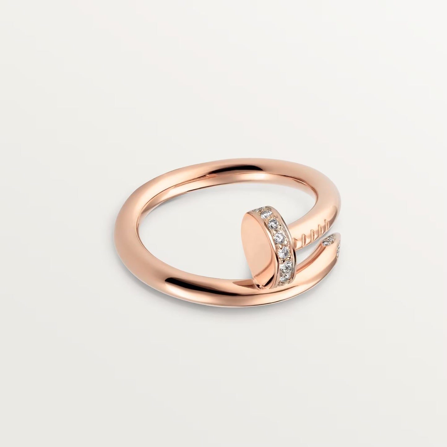 [Rose Tomorrow]JUSTE RING 2.6MM HALF DIAMOND