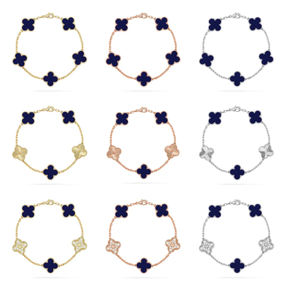 [Rose Tomorrow]CLOVER 5 MOTIF LAPIS LAZULI BRACELET COLLECTION