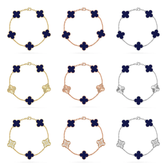 [Rose Tomorrow]CLOVER 5 MOTIF LAPIS LAZULI BRACELET COLLECTION