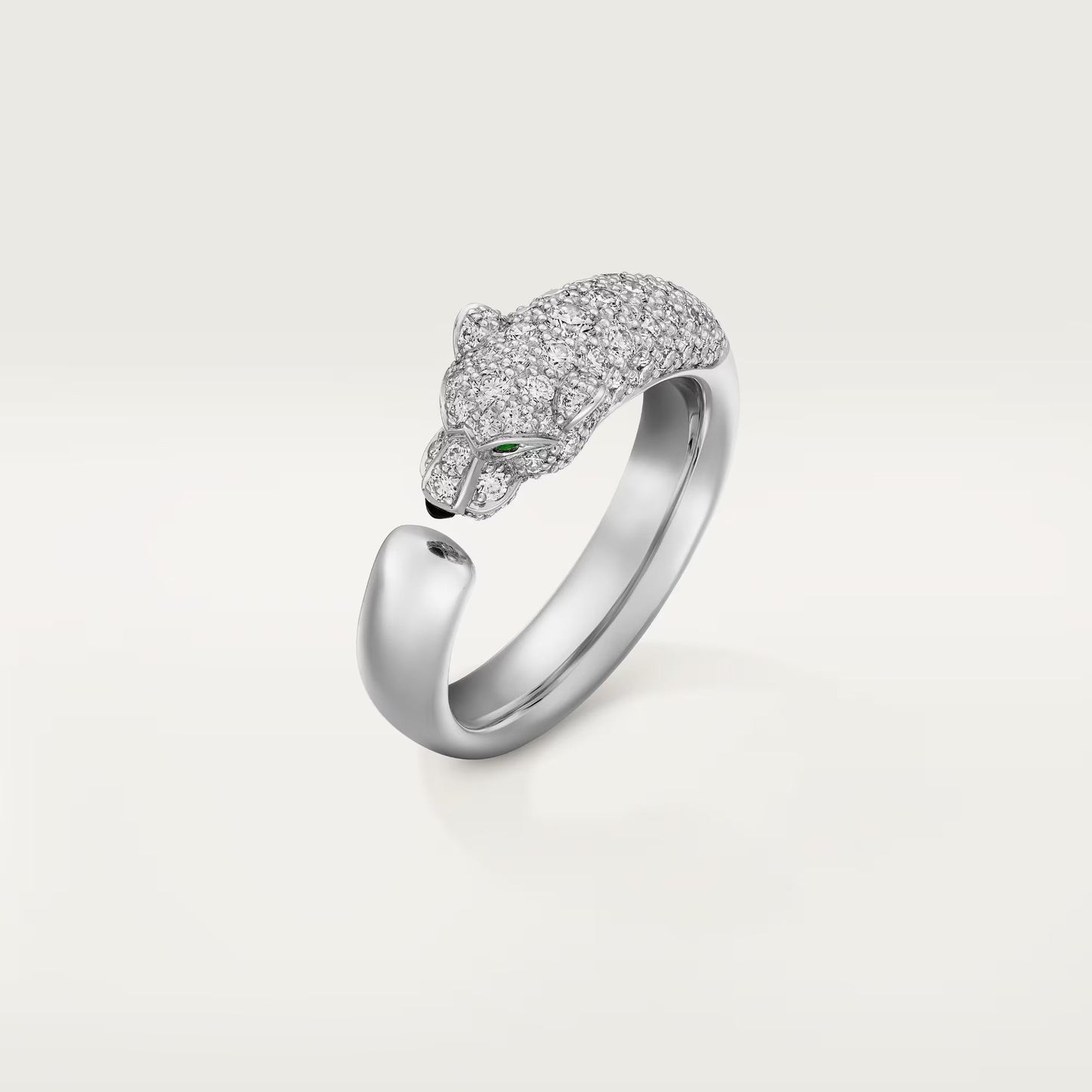 [Rose Tomorrow]PANTHERE HALF DIAMOND SMALL RING