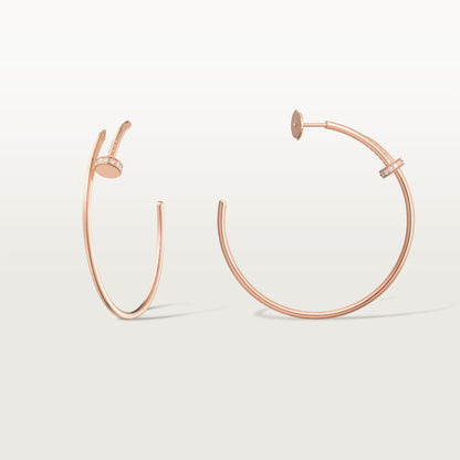 [Rose Tomorrow]JUSTE HALF DIAMOND LARGE EARRINGS
