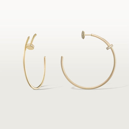 [Rose Tomorrow]JUSTE HALF DIAMOND LARGE EARRINGS