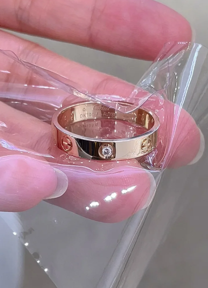[Rose Tomorrow]LOVE RING 4MM 1 DIAMOND