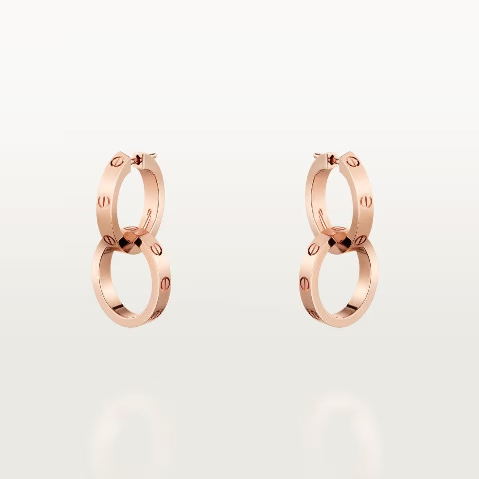 [Rose Tomorrow]LOVE 3.3MM DANGLE EARRINGS