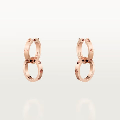 [Rose Tomorrow]LOVE 3.3MM DANGLE EARRINGS