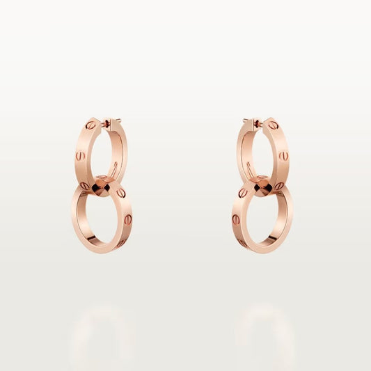 [Rose Tomorrow]LOVE 3.3MM DANGLE EARRINGS