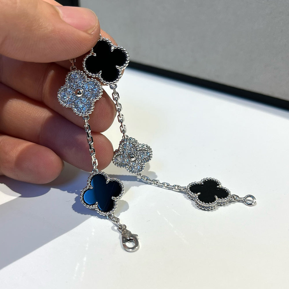 [Rose Tomorrow] CLOVER 5 MOTIF ONYXS BRACELET COLLECTION