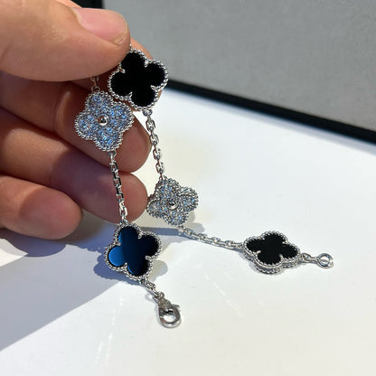 [Rose Tomorrow] CLOVER 5 MOTIF ONYXS BRACELET COLLECTION