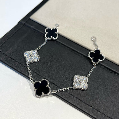 [Rose Tomorrow] CLOVER 5 MOTIF ONYXS BRACELET COLLECTION