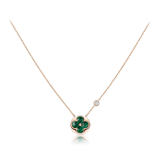 [Rose Tomorrow]SUN PEDANT PINK GOLD 1 DIAMOND NECKLACE