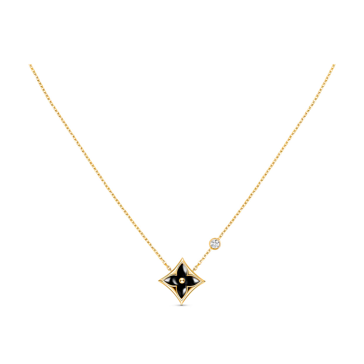 [Rose Tomorrow]STAR BLACK MOP NECKLACE