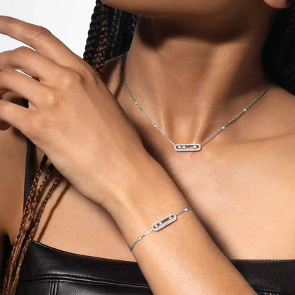 [✨Rose💎]Pave Baby Move Diamond Bracelet