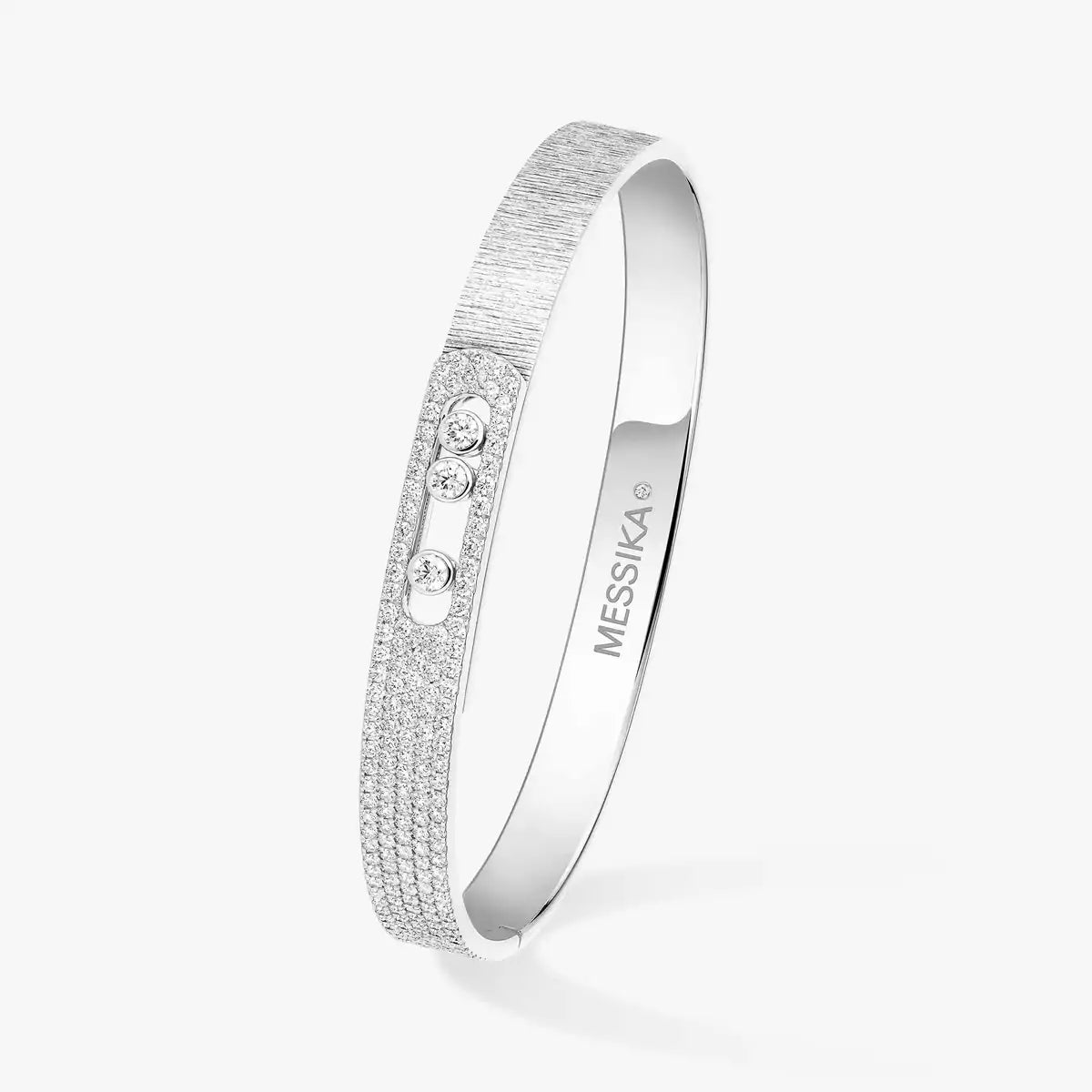 [✨Rose💎]Move Noa Cisel茅 half pave bangle