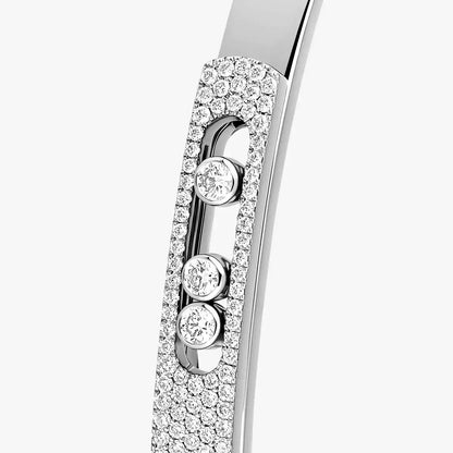 [✨Rose💎]Move Noa Rose Gold Pave Diamond Bangle Bracelet