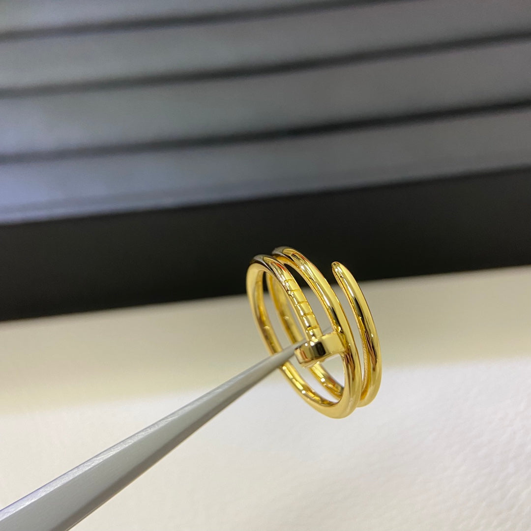 [Rose Tomorrow]SMOOTH THREE-BAND NAIL RING