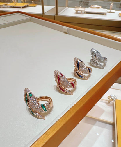 [Rose Tomorrow]BRAND NEW LUXURY RED SNAKE RING