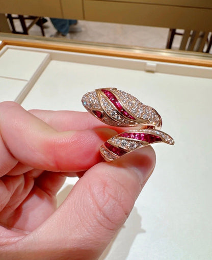 [Rose Tomorrow]BRAND NEW LUXURY RED SNAKE RING